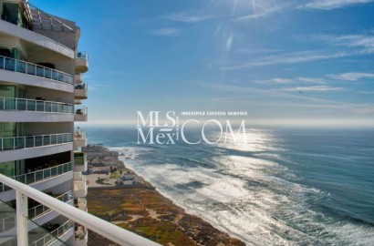 $4,000 / 3br - 2357sqft - Luxury 3BR Oceanfront Penthouse in Rosarito’s Palacio del Mar 🌊 | (Palacio del Mar)